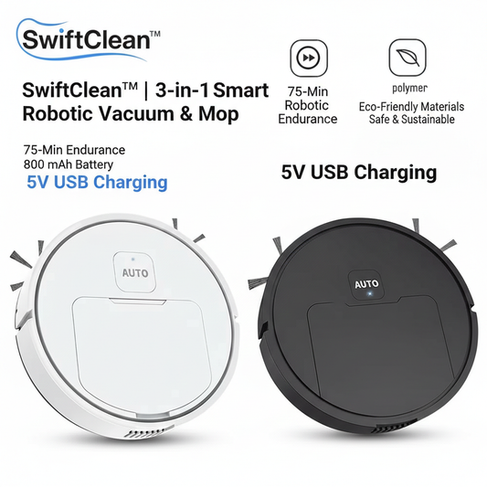 SwiftClean™ 3-in-1 Smart Robot Vacuum